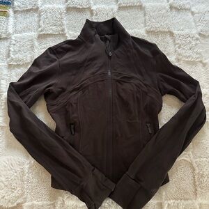 lululemon define cropped jacket brown 6